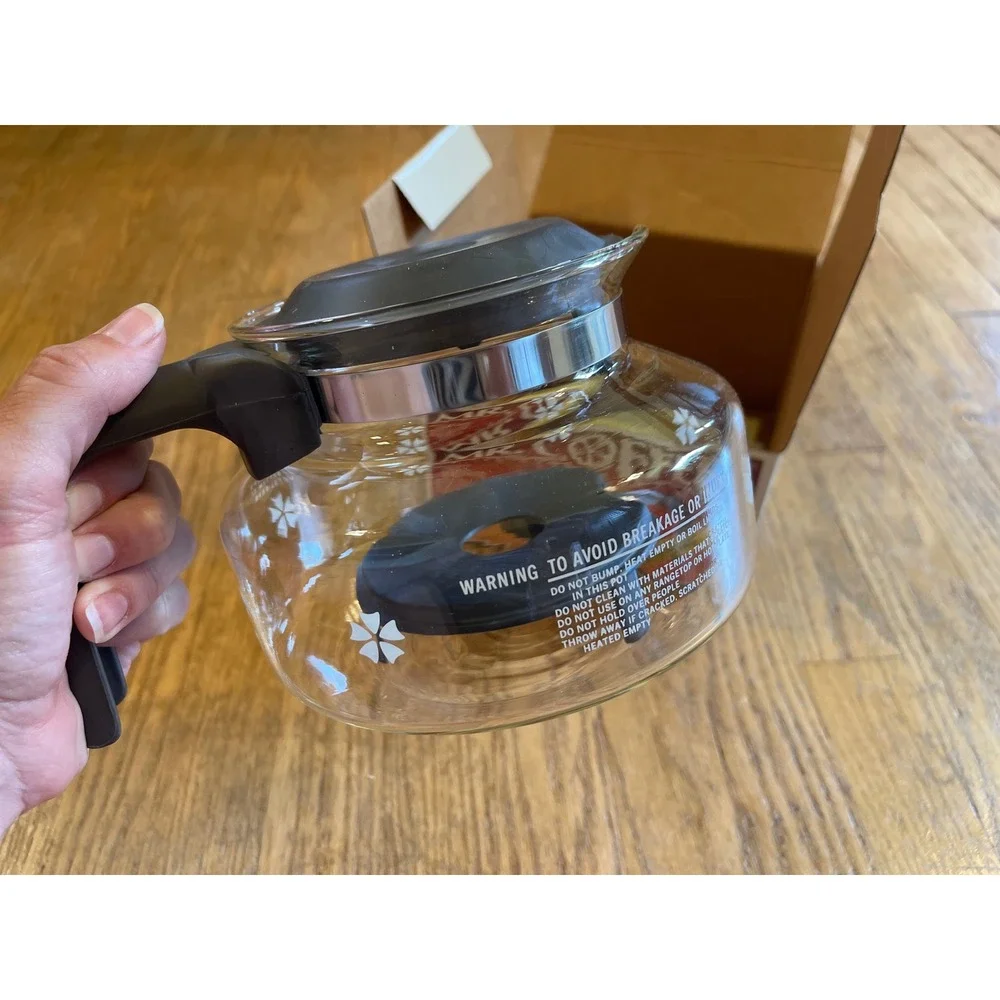 NEW Mr Coffee 10 Cup Glass Decanter Model D-7 Pot Replacement Carafe Extra Lid